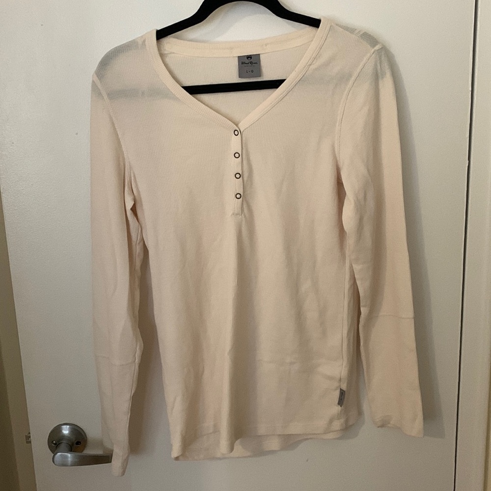 Wind River Waffle Knit Henley Top